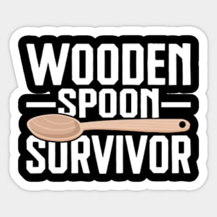 Wooden Spoon Survivor Sticker